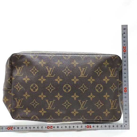 Authentic Louis Vuitton Trousse Toilette 28 Brown Cosmetic Pouch mn466-111725 - Picture 2 of 16
